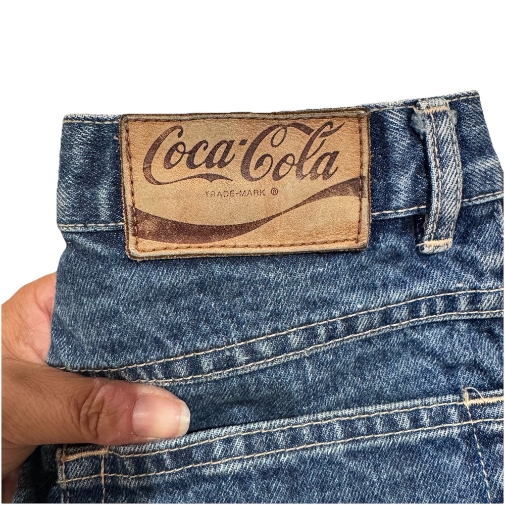 Vintage 80s Coca Cola Coke Mom Jeans High Rise Straight Leg Womens Read Sizing